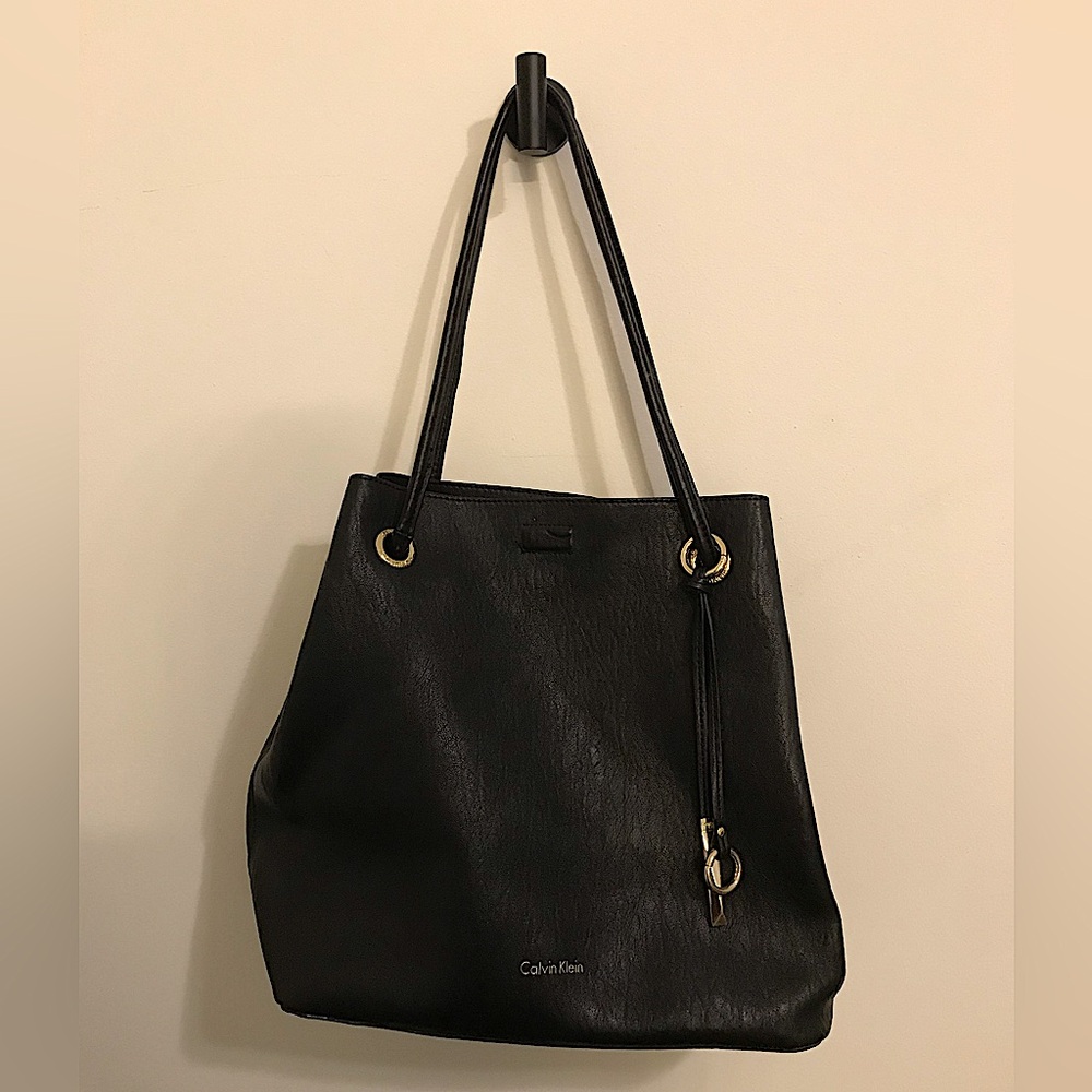 Calvin Klein Black Leather Purse